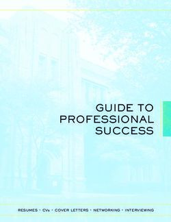 GUIDE TO PROFESSIONAL SUCCESS - resumes cvs cover letters networking interviewing - Butler University