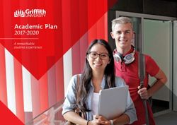 Academic Plan 2017-2020 - A remarkable student experience - Griffith University