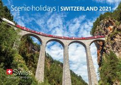 Scenic holidays SWITZERLAND 2021 - Holiday Company - Swiss Holiday Company