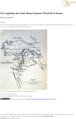 Was Capitalism the Crisis? Mount Lebanon's World War I Famine