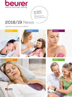 2018/19 News Special international edition - Our health. Our Beurer Wellbeing for the whole family.