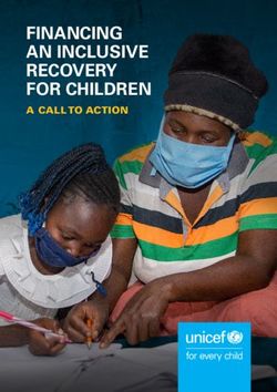 FINANCING AN INCLUSIVE RECOVERY FOR CHILDREN - A CALL TO ACTION