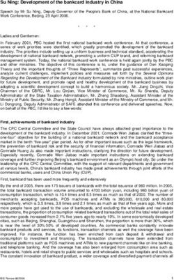 Su Ning: Development of the bankcard industry in China