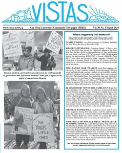 What's Happening this Weekend? - Alta Vista's Community Newspaper