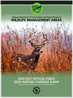 WILDLIFE MANAGEMENT AREAS - Alabama Department of Conservation and 