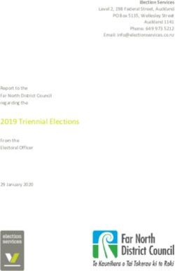 2019 Triennial Elections - Item 7.1 2019 Triennial ...