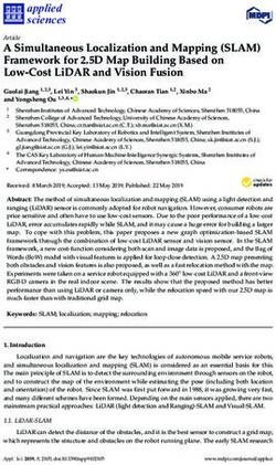 A SIMULTANEOUS LOCALIZATION AND MAPPING (SLAM) FRAMEWORK FOR 2.5D MAP BUILDING BASED ON LOW-COST LIDAR AND VISION FUSION - MDPI