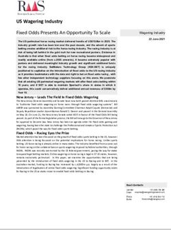 US Wagering Industry Fixed Odds Presents An Opportunity To Scale - RAAS GROUP