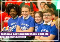 Sistema Scotland Strategy 2021-22 - Covid-19 Strategic Response - Introduction: Big Noise