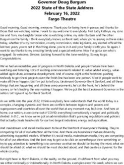 Governor Doug Burgum 2022 State of the State Address February 16, 2022 Fargo Theatre