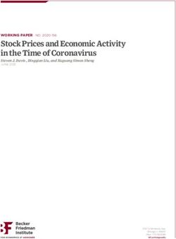 Stock Prices and Economic Activity in the Time of Coronavirus - Steven J. Davis , Dingqian Liu, and Xuguang Simon Sheng