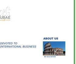 ABOUT US DEVOTED TO INTERNATIONAL BUSINESS - Banca Ubae
