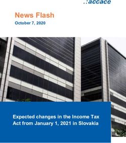 News Flash October 7, 2020 - Expected changes in the Income Tax Act from January 1, 2021 in Slovakia - Accace
