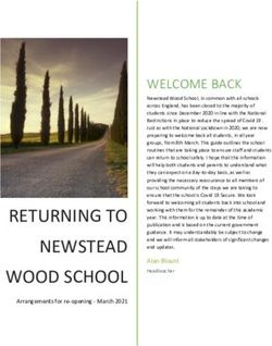 RETURNING TO NEWSTEAD WOOD SCHOOL