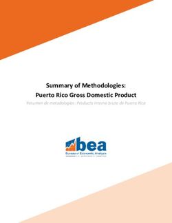 Summary of Methodologies: Puerto Rico Gross Domestic Product - Resumen de metodologías: Producto interno bruto de Puerto Rico