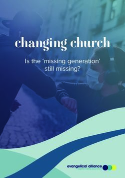 Changing church Is the 'missing generation' still missing? - Evangelical Alliance