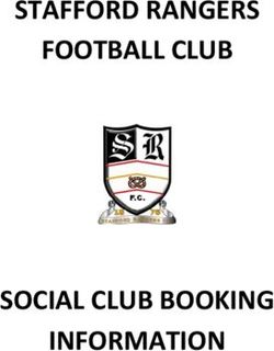 STAFFORD RANGERS FOOTBALL CLUB - SOCIAL CLUB BOOKING INFORMATION