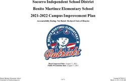 Socorro Independent School District Benito Martinez Elementary School 2021-2022 Campus Improvement Plan