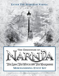 ENTER THE WORLD OF NARNIA - MERCHANDISING/EVENT KIT