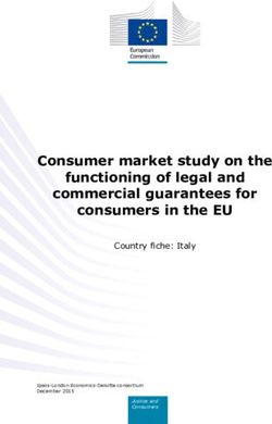 Consumer market study on the functioning of legal and commercial guarantees for consumers in the EU - Country fiche: Italy