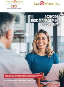 RISK MANAGEMENT PROGRAMME 2020/2021 - Law Society of ...