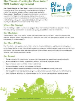 2021 Partner Agreement - Blue Thumb-Planting for Clean Water