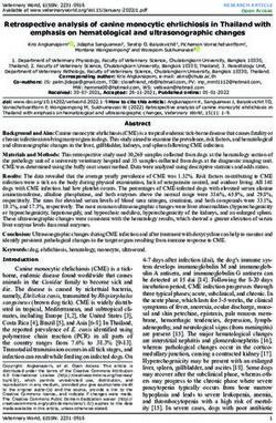 Retrospective analysis of canine monocytic ehrlichiosis in Thailand with emphasis on hematological and ultrasonographic changes