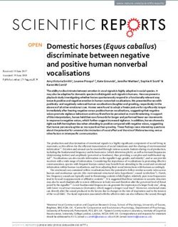 Domestic horses (Equus caballus) discriminate between negative and positive human nonverbal vocalisations - University of Sussex