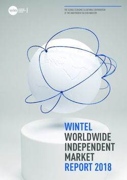 WINTEL WORLDWIDE INDEPENDENT MARKET REPORT 2018 - THE GLOBAL ECONOMIC & CULTURAL CONTRIBUTION OF THE INDEPENDENT RECORD INDUSTRY
