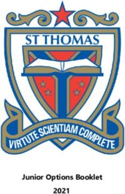 Junior Options Booklet 2021