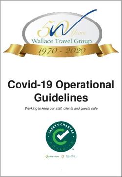 Covid-19 Operational Guidelines - Working to keep our staff, clients and guests safe - Wallace Travel Group