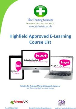 Highfield Approved E-Learning Course List - Not Recommended for mobile phones Suitable for Android, Mac and Microsoft platforms - Elite Training ...