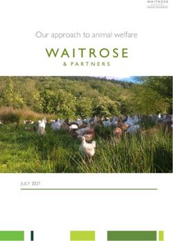 Our approach to animal welfare - JULY 2021 - John Lewis Partnership