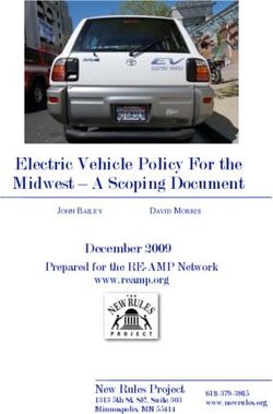 Electric Vehicle Policy For the Midwest - A Scoping Document - December 2009 Prepared for the RE-AMP Network - Institute for Local Self ...