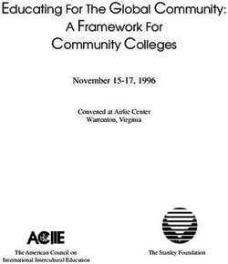Educating For The Global Community: A Framework For Community Colleges - November 15-17, 1996