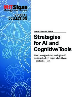 Strategies for AI and Cognitive Tools - SPECIAL COLLECTION - Simon Business School