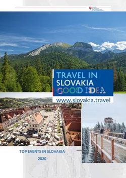 TOP EVENTS IN SLOVAKIA 2020