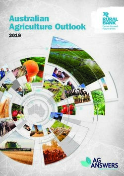 Australian Agriculture Outlook 2019 - Rural Bank