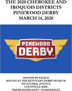 THE 2020 CHEROKEE AND IROQUOIS DISTRICTS PINEWOOD DERBY MARCH 14, 2020 - HOSTED BY PACK 56 RACING AT THE KENTUCKY DERBY MUSEUM 704 CENTRAL AVENUE ...