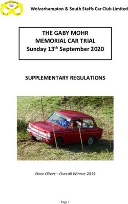 THE GABY MOHR MEMORIAL CAR TRIAL SUPPLEMENTARY REGULATIONS - Sunday 13th September 2020 - BTRDA