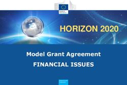 HORIZON 2020 FINANCIAL ISSUES - Model Grant Agreement - NCP-FNRS