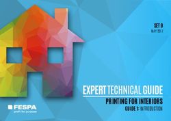 EXPERT TECHNICAL GUIDE - PRINTING FOR INTERIORS GUIDE 1: INTRODUCTION - SET 9 - FESPA UK Association