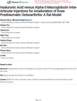Hyaluronic Acid versus Alpha-2-Macroglobulin Intra-Articular Injections for Amelioration of Knee Posttraumatic Osteoarthritis: A Rat Model