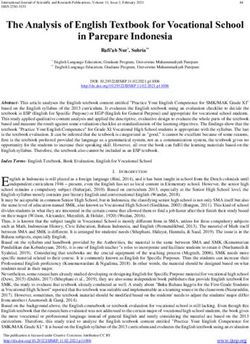 The Analysis of English Textbook for Vocational School in Parepare Indonesia