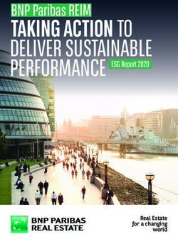 TAKING ACTION TO DELIVER SUSTAINABLE PERFORMANCE - Real Estate for a changing - BNP Paribas REIM
