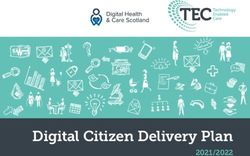 Digital Citizen Delivery Plan - TEC Scotland
