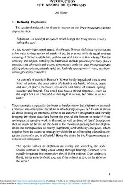 INTRODUCTION THE GENRES OF EKPHRASIS