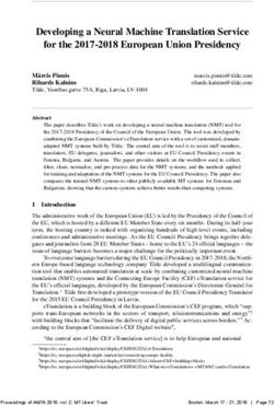 Developing a Neural Machine Translation Service for the 2017-2018 European Union Presidency