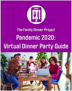 Pandemic 2020: The Family Dinner Project - Virtual Dinner Party Guide