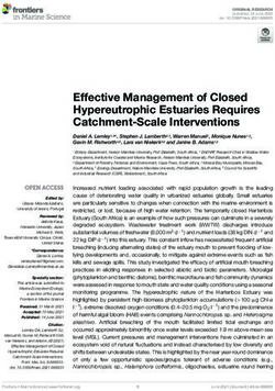 Effective Management of Closed Hypereutrophic Estuaries Requires Catchment-Scale Interventions - Frontiers